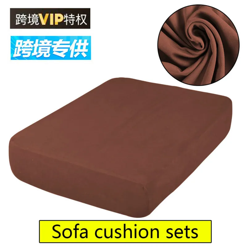 

Plain Four Side Spring Ice Silk Hot Sale Home Fabric All Inclusive Sofa Cushion Cover Elastic Universal Sofa Hat Seat Cover