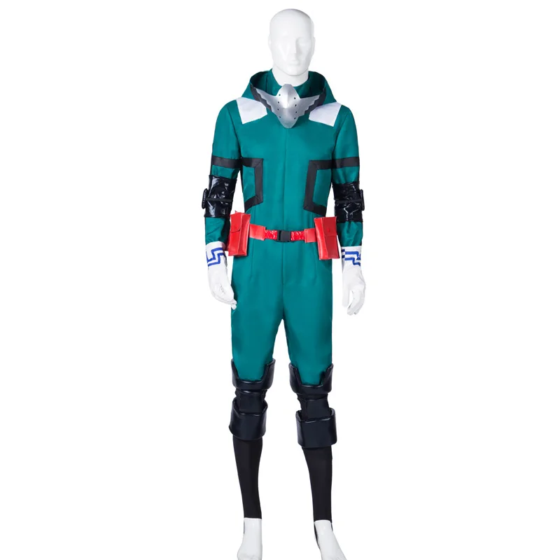 MHA Midoriya Izuku Jumpsuit Wig My Hero Academia Boku No Hero Deku Cosplay Costume Battle Suit Carnival Halloween Comic Con Wear