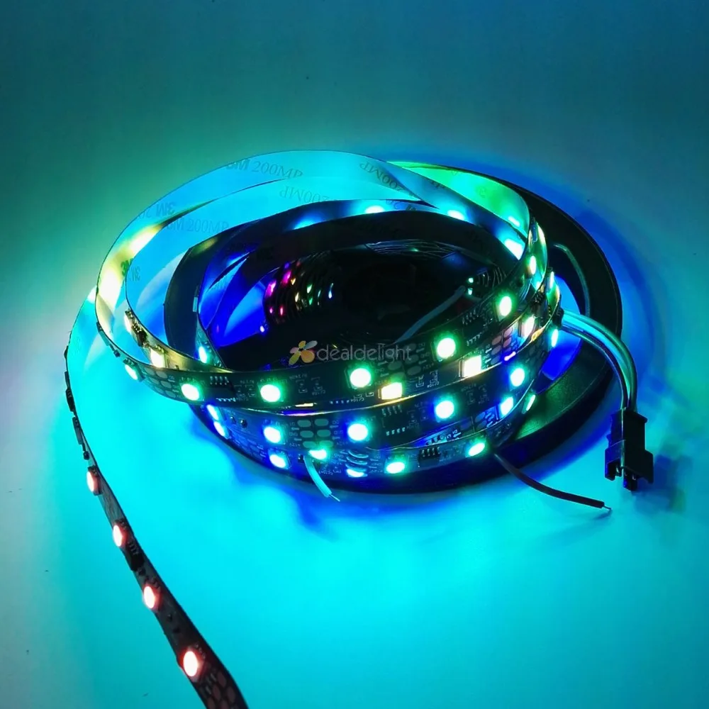 5M WS2811 DC12V 72Leds/M DC24V 84Leds/M Ws2811 Ic Led Strip แอดเดรส Dream สี; IP20/IP67กันน้ำ