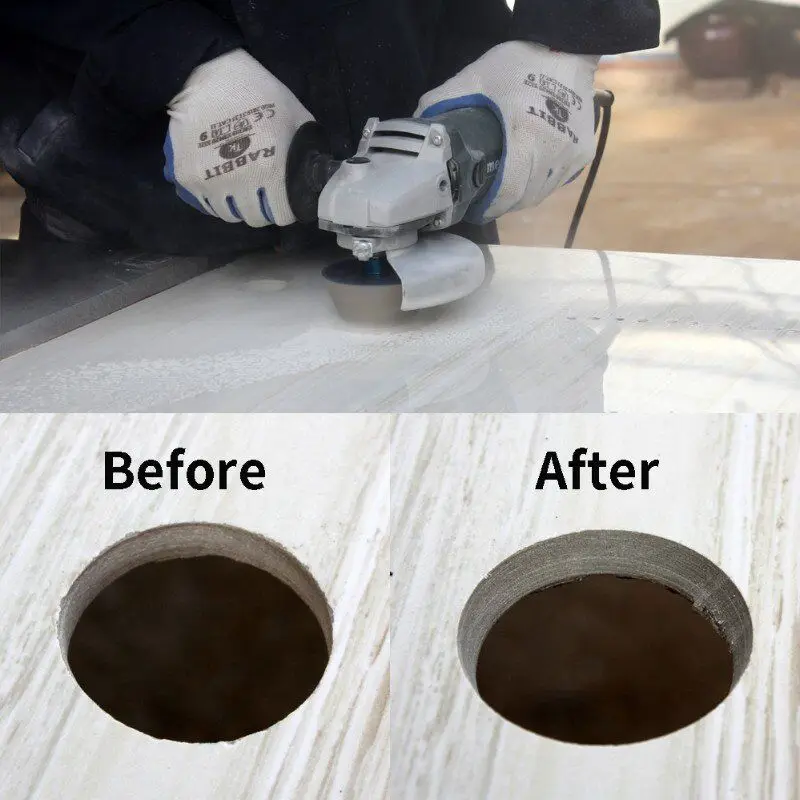 Raizi 1 Pc 38/75mm Diamond Chamfering Finger Bit Tile Granite Marble Ceramic Hole Trimming Diamond Milling Bits
