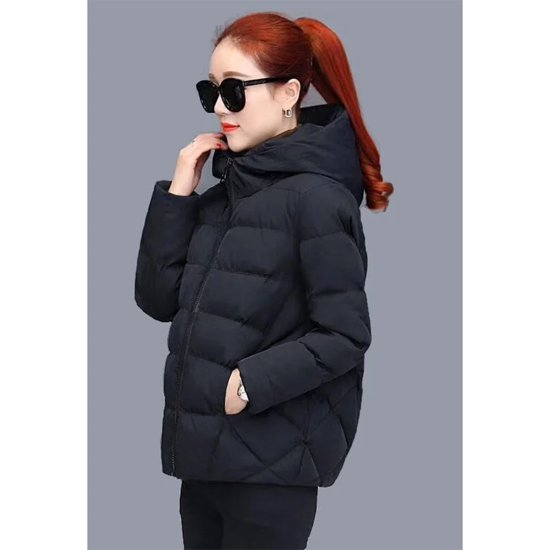 Women's jacket Hooded Parkas New Winter Jacket Overcoat 5XL bread Down Cotton Padded Coat Short Warm Thick Parka Female Outwear