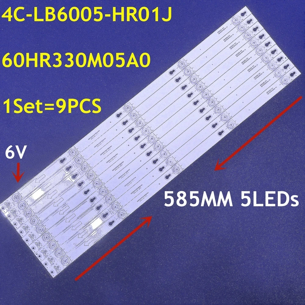 LED Backlight Strip 4C-LB6005-HR01J TOT_60D2900_9X5_3030C 60HR330M05A0 V4 for U60V6026 U60P6046 60A730U 60U6700C LVU600LG0T5