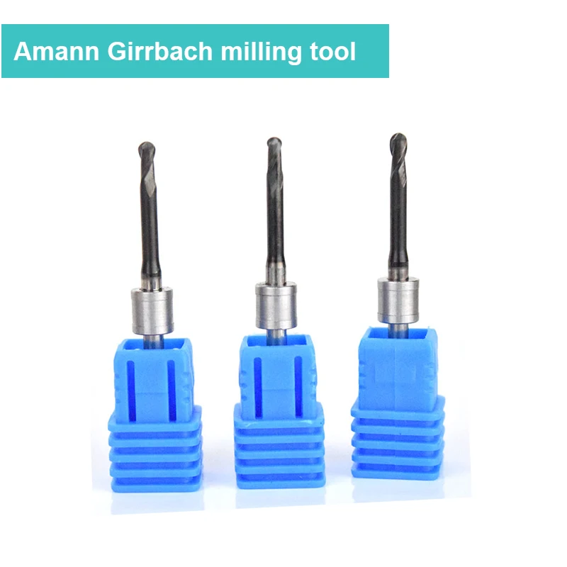 

Green 3pcs/Lot Cutters for Amann Girrbach Dental Milling Burs DLC Diamond Like Coating and DC Cut Tool Cad Cam Material