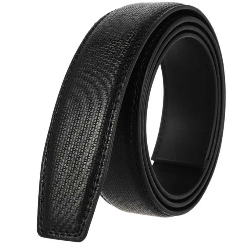 3,1 cm nuevos cinturones de marca de lujo para hombre, correa masculina de alta calidad, pretina de cuero genuino, Ceinture Homme para hombre, sin hebilla LY311-3385