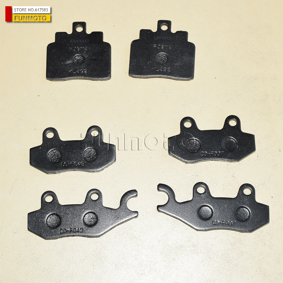 1 Pair Front Left and Front Right and 1 Pair Rear Brake Pad suit for CFV5-250/CF 250JETMAX