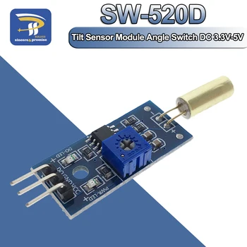 기울기 센서 모듈 스위치, SW-520D 각도 진동 마이크로 컨트롤러, 전자 빌딩 블록, 아두이노 DIY 키트용 스마트 로봇