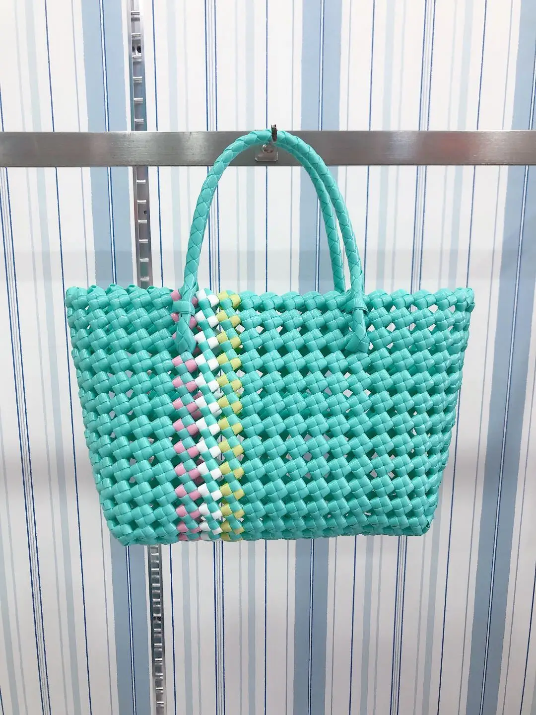 Luxury Brand Designer Style Female Travel Beach Weave Bag Weave Handbag Women Bags Pvc Knitting Basket Casual Totes