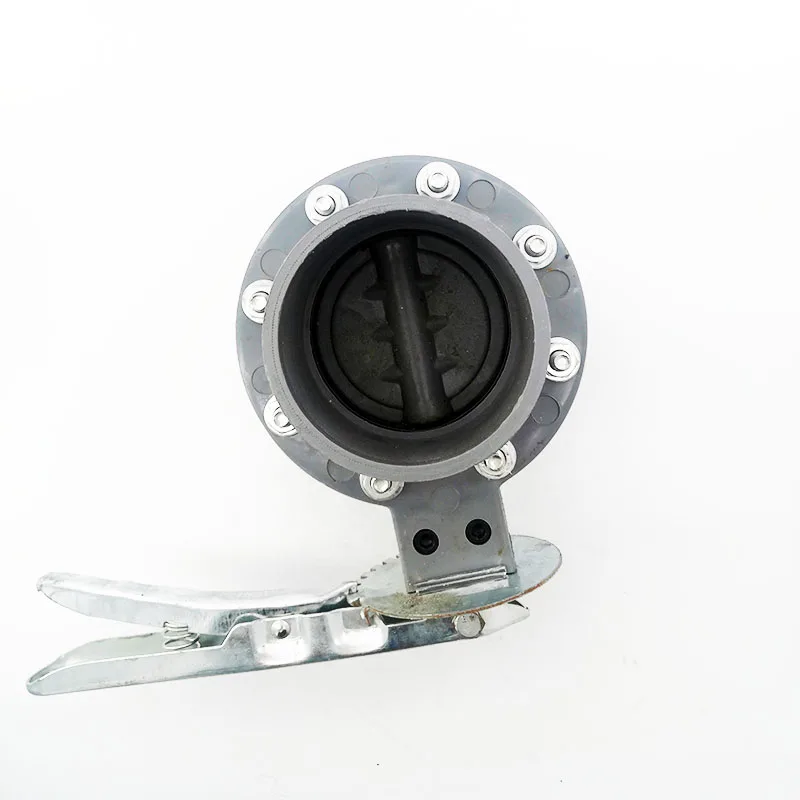 Électrovanne PVC butterfly valve socket type disc valve DN 200 MM Irrigation butterfly valve Plastic one-piece butterfly valve Irrigation — détail 1