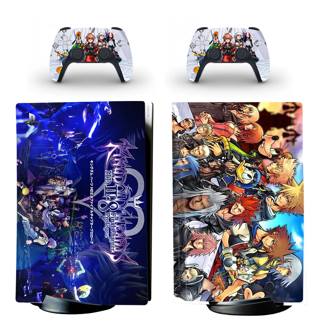 Kingdom Hearts PS5 Standard Disc Skin Sticker Decal Cover for PlayStation 5 Console and Controllers PS5 Skin Sticker Vinyl