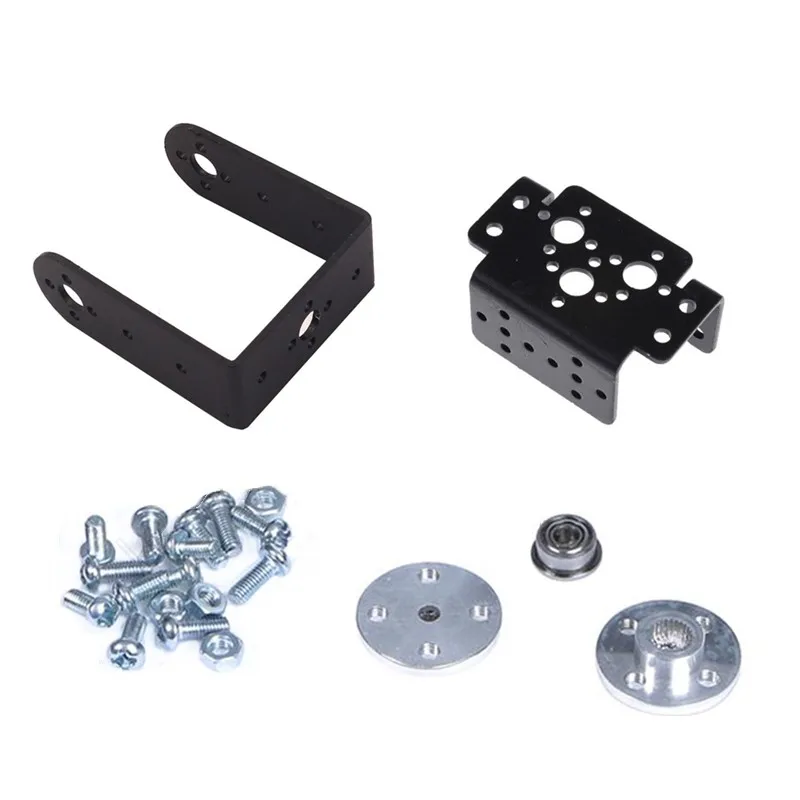 2 DOF Độ Dốc Xoay Ngang Và Đứng Các Servo Cảm Ứng Bộ Tiêu Chuẩn Servo Chưa Lắp Ráp Yuntai DIY Bộ Cánh Tay Robot servo Kim Loại