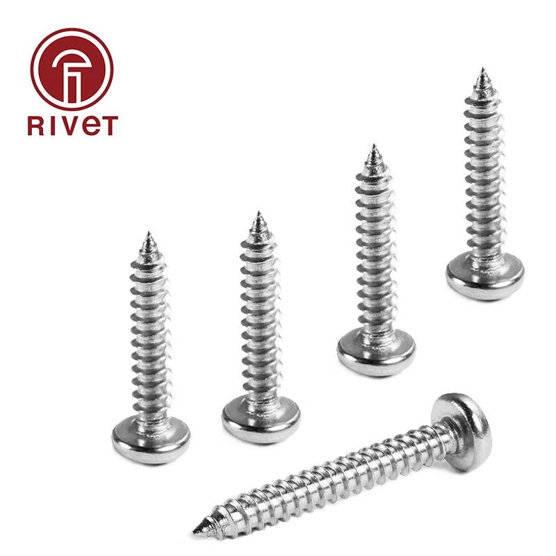 

316 A4-70 Stainless Steel Cross Phillips Round Head Self Tapping Wood Screw GB845 DIN EN ISO 7049 ST2.9 ST3.5 ST3.9 ST4.2 ST4.8