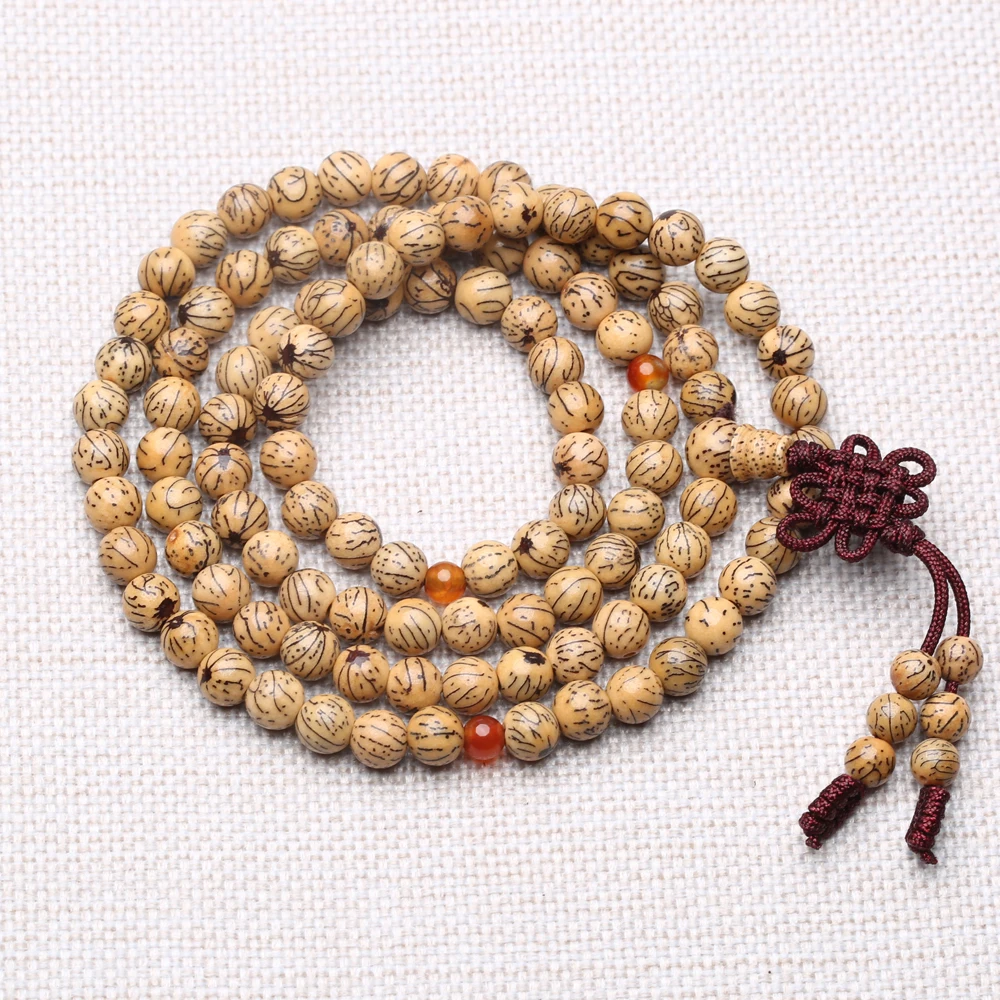 Naturally Grown Bodhi 108 Prayer Beads, Sutra Beads/Seed Yoga Chakra*Zen Beauty Bracelet