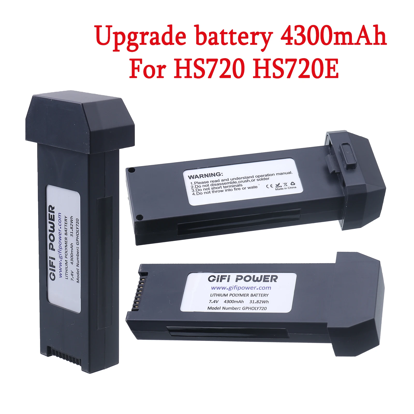 

7.4V 4300mah Lithium Battery Upgrade battery for HS720 HS720E Quadcopter Accessories Remote Control Drone Battery spare parts