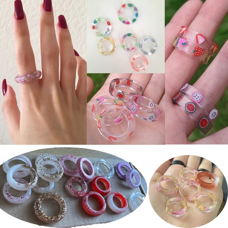 4/6/8/14 Holes Rings Mold Silicone Mold Crystal Epoxy Mould Epoxy Resin Mold Handmade DIY Making Ring Jewelry For Jewelry Making