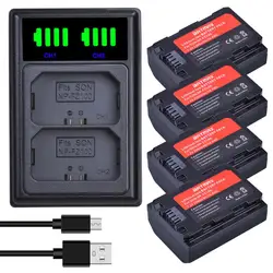 Batmax 2280mAh NP-FZ100 Battery+LED Dual Charger with Type C Port for Sony Alpha 9 A9R 9S A9S a7 iii A7R3 7RM3 a7m4  A6700 A6600