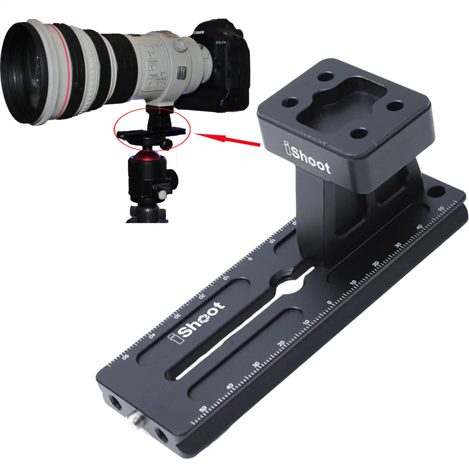 

Lens Collar Foot Tripod Mount Ring Stand Base + Camera Quick Release Plate for Canon Long Lens EF 300mm f/2.8L IS II USM