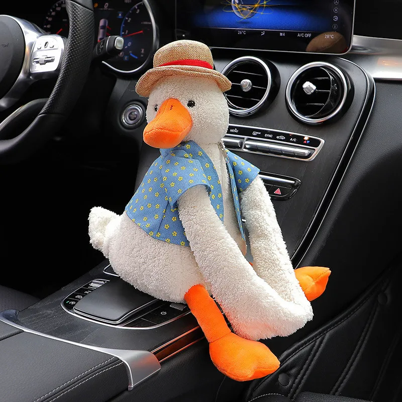 duck Creative  Ass Tissue Box Soft Cartoon Paper Napkin Case Cute Animals Car Paper Boxes Lovely Napkin Holder for Car Seat