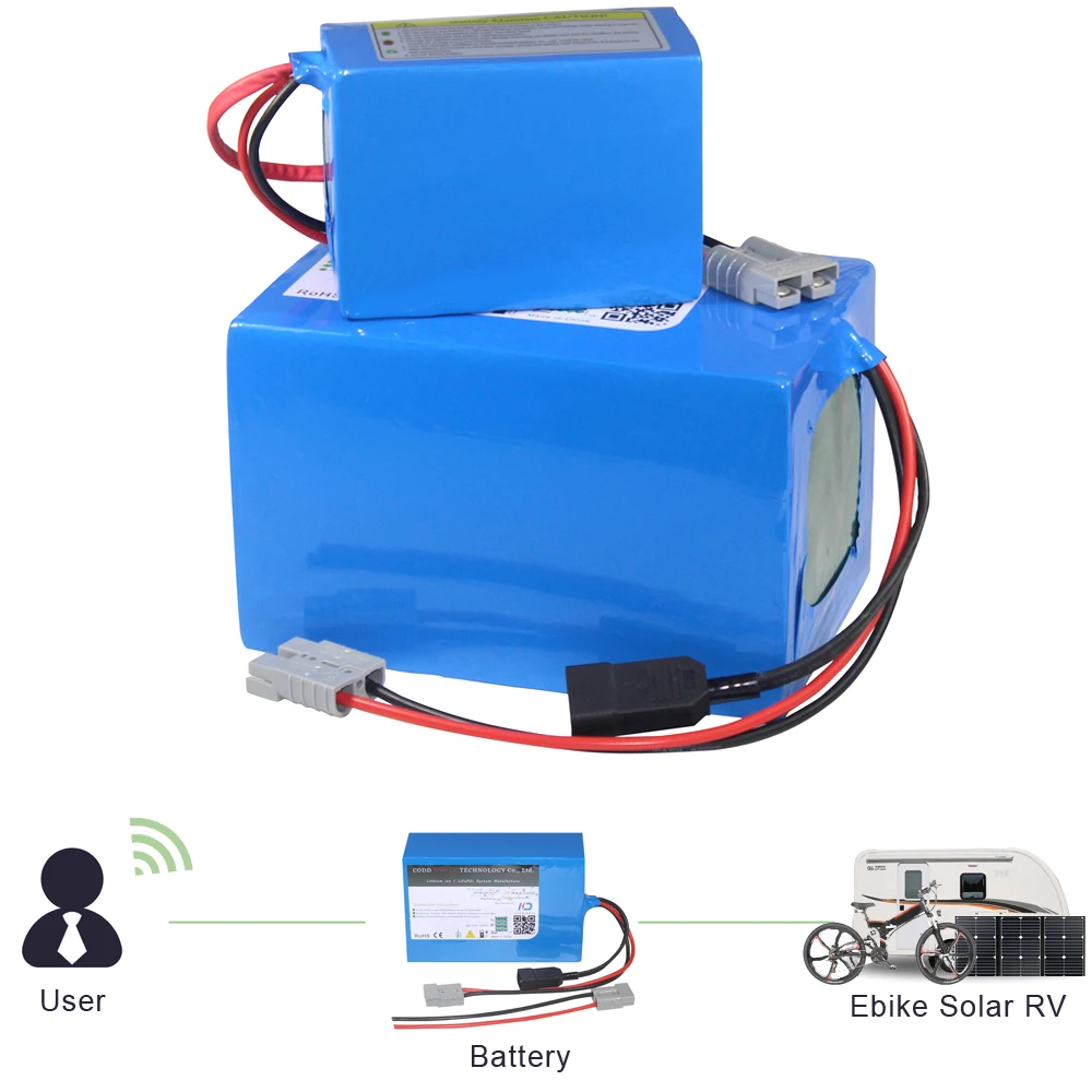 48V Battery 48V 20Ah 30Ah 40Ah 60Ah 100Ah 200Ah Electric Bicycle Lithium Battery 48V 500W 1000W 2000W 3000W 5000W Battery