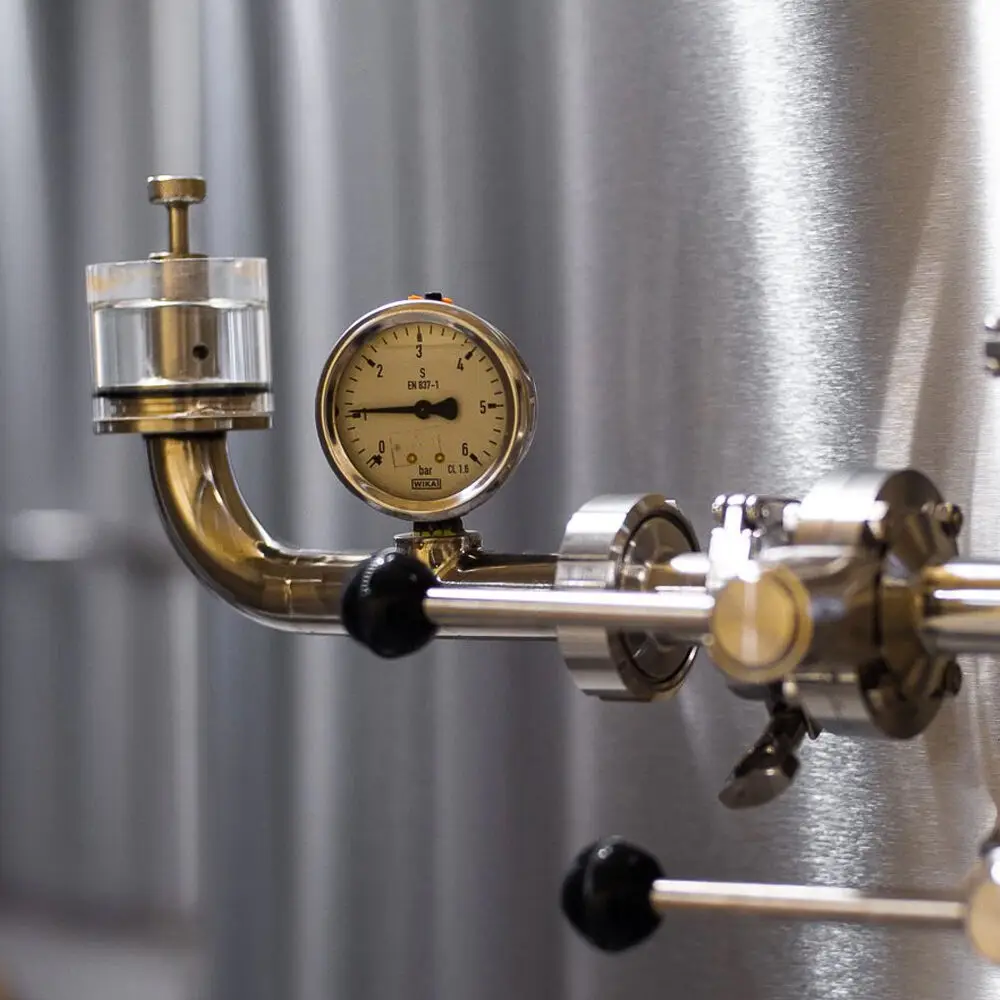 KegLand 1.5 Inch Tri-Clover Spunding Valve with Pressure Gauge 0.2 - 2.2 Bar (2.9 - 32 Psi) Beer Home Brewing Accessory