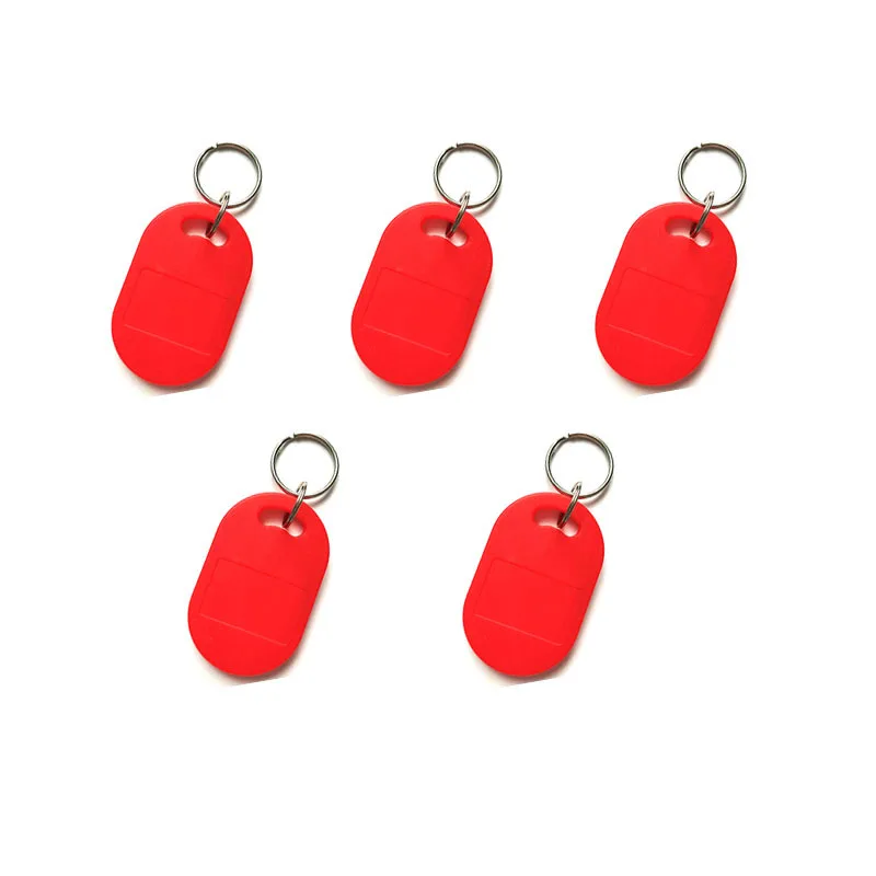 10pcs IC+ID UID Rewritable Composite Key Tags Keyfob Dual Chip Frequency RFID 125KHZ T5577 EM4305+13.56MHZ Changeable Writable