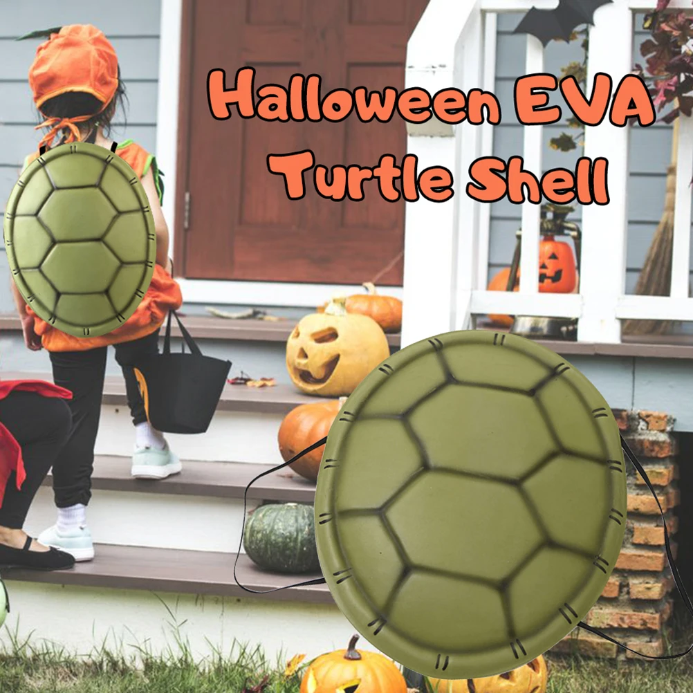 

Turtle Shell Costume EVA Novelty Turtle Shell Backpack Cosplay Costume Kids Party Photo Prop for Carnival Halloween Kids Gifts