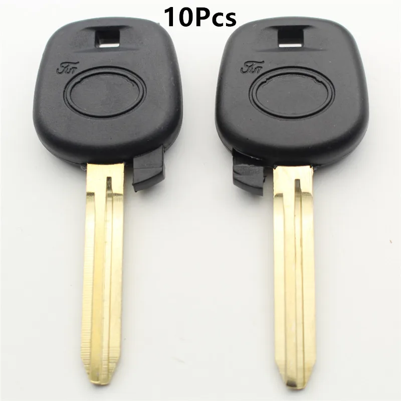 XIEAILI 10Pcs/lot Replacement Case Transponder Key Shell For Toyota Camry/Corolla/Yaris/Highlander/Rav4 Can Install Chip  K261