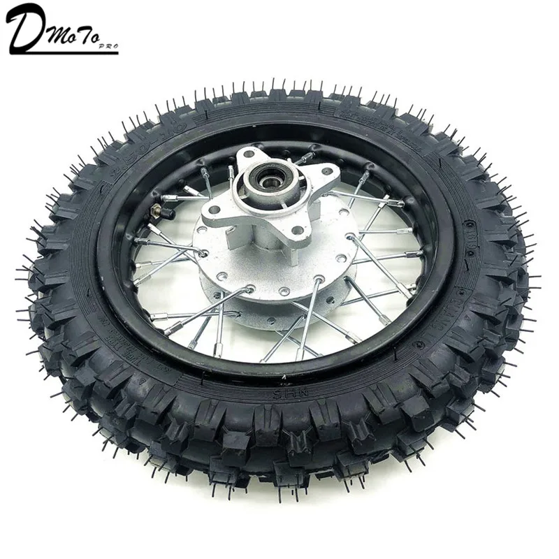 2.50 - 10inch Rear Tyres Steel Rims Drum Brake Wheels Rims Hub CRF50  Kayo Chinese Dirt Pit Bike motorcycle Mini Bike