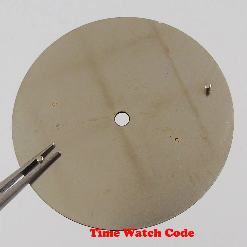 38.5mm Sandwich Watch Dial+Hands Spare Parts Fit For ETA 6497/ST 3600 Hand Winding Movement Black/Blue/Coffee