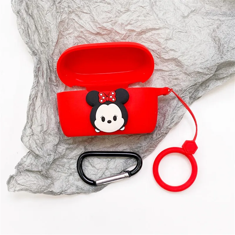 Jabra elite 85t用のディズニーイヤホンケース,フック付きワイヤレスbluetoothシリコン保護ケース