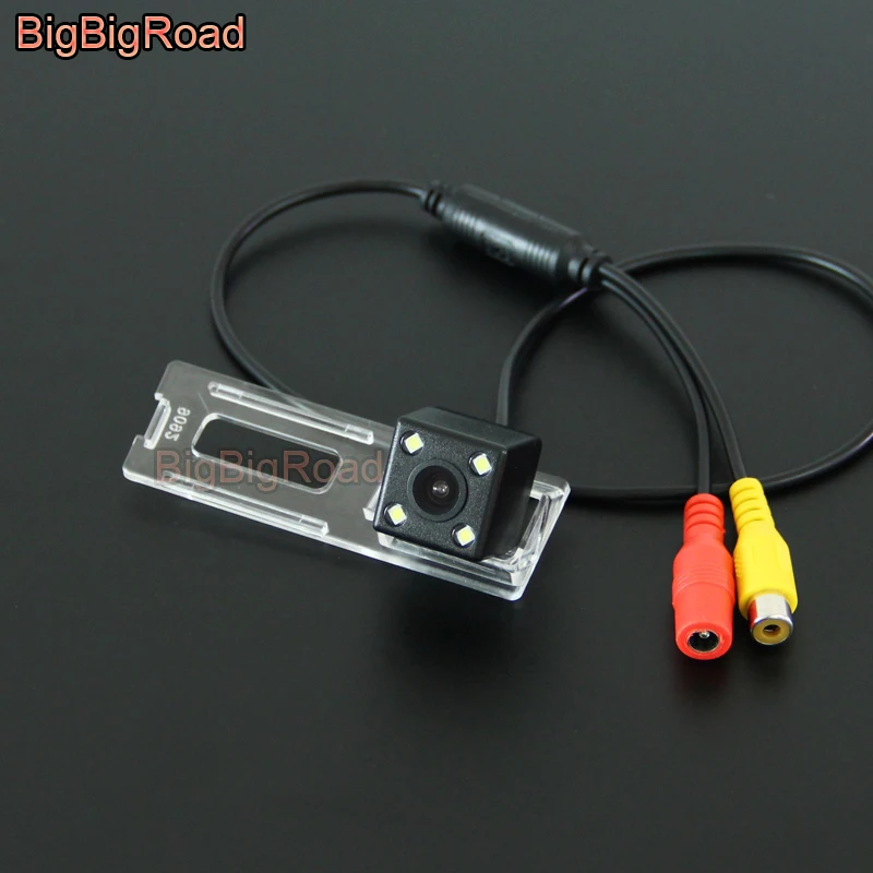 BigBigRoad For Brilliance V5 Car Rear View Reverse Backup Camera HD CCD Night Vision Parking Camera In License Plate Light Hole