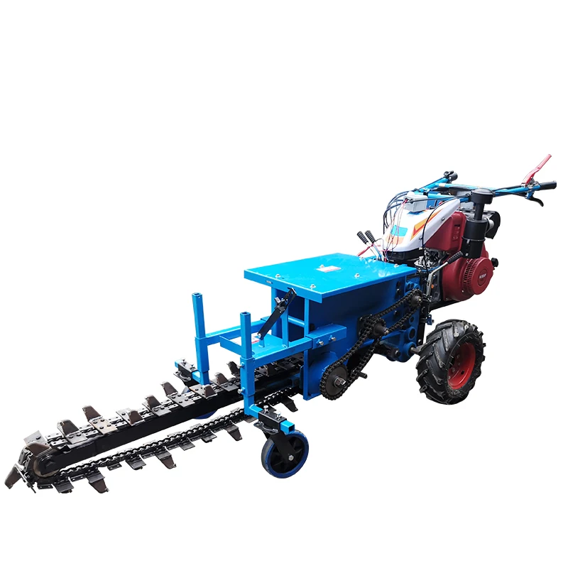 TT Chain Style Furrowing Machine Large Farmland Slotting Machine Orchard Soil Backhoe Engineering Cable Laying Farming Machinery