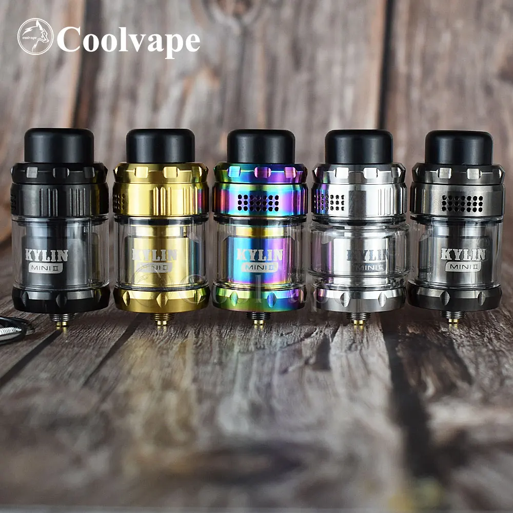 

Атомайзер coolvape Kylin Mini V2 RTA, вейп с верхним потоком воздуха, с одной катушкой, емкость 3 мл/5 мл, vs kylin m RTA