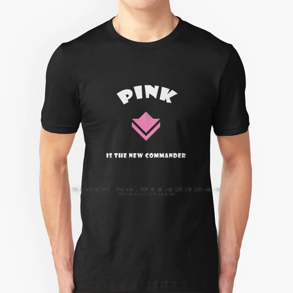 Guild Wars 2-Pink Commander Tag 100% Cotton T Shirt Gw2 Guild Wars2 Fan Art Rol Commander Blue Tag Pink Tag Follow Comandante