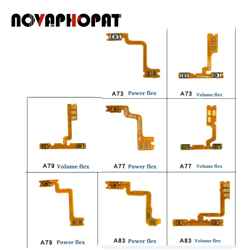 Voor Oppo Reno 2 2Z 3 3PRO 4 4PRO 4SE 5 5PRO 6 6PRO 5G Ace Z 2F Pro se Power On Off + Volume Up Down Knoppen Flex Kabel Lint