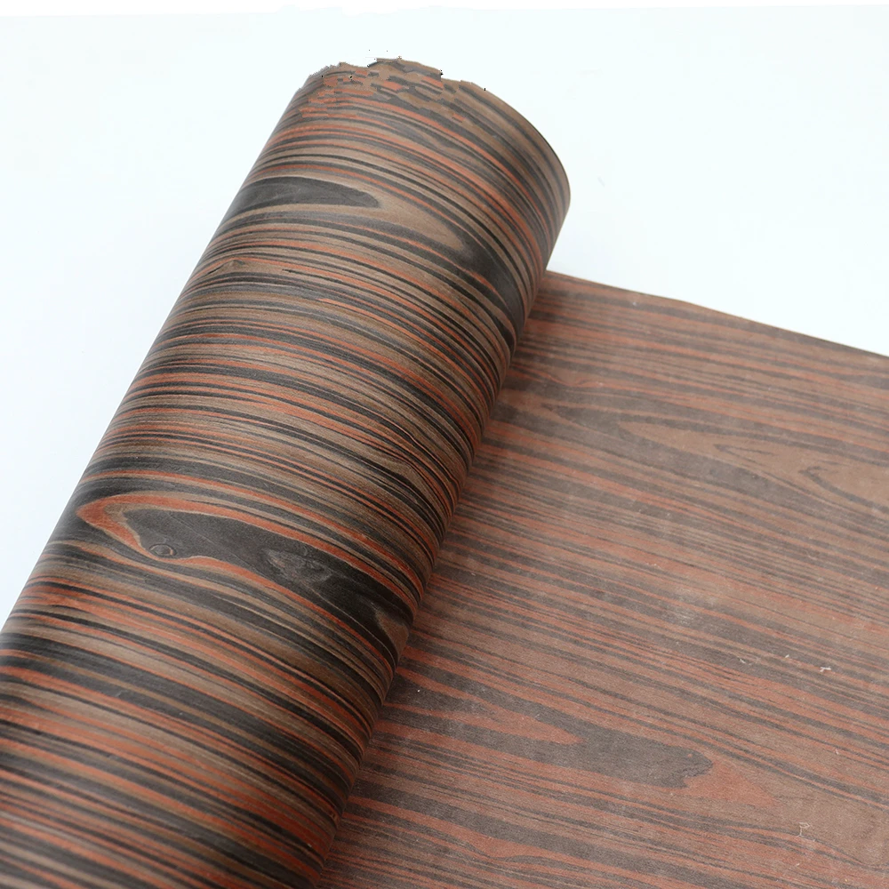 

Length: 2.5Meters Thickness:0.2mm Technological Wood Bark Black Cedar Wood Veneer