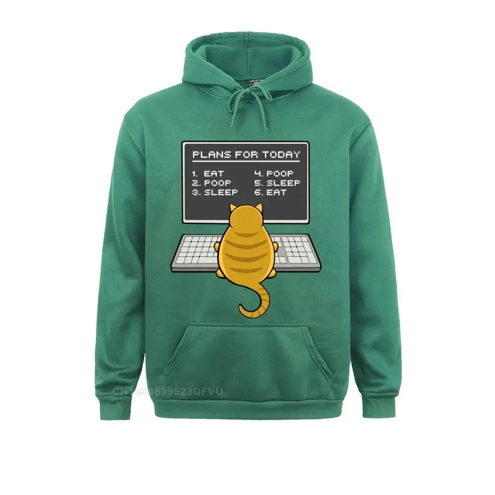 Cat Engineer Plans For Today Top Men It Computer Coder Programmer Normal Long Sleeve Designer Anime Men Anime Sweater