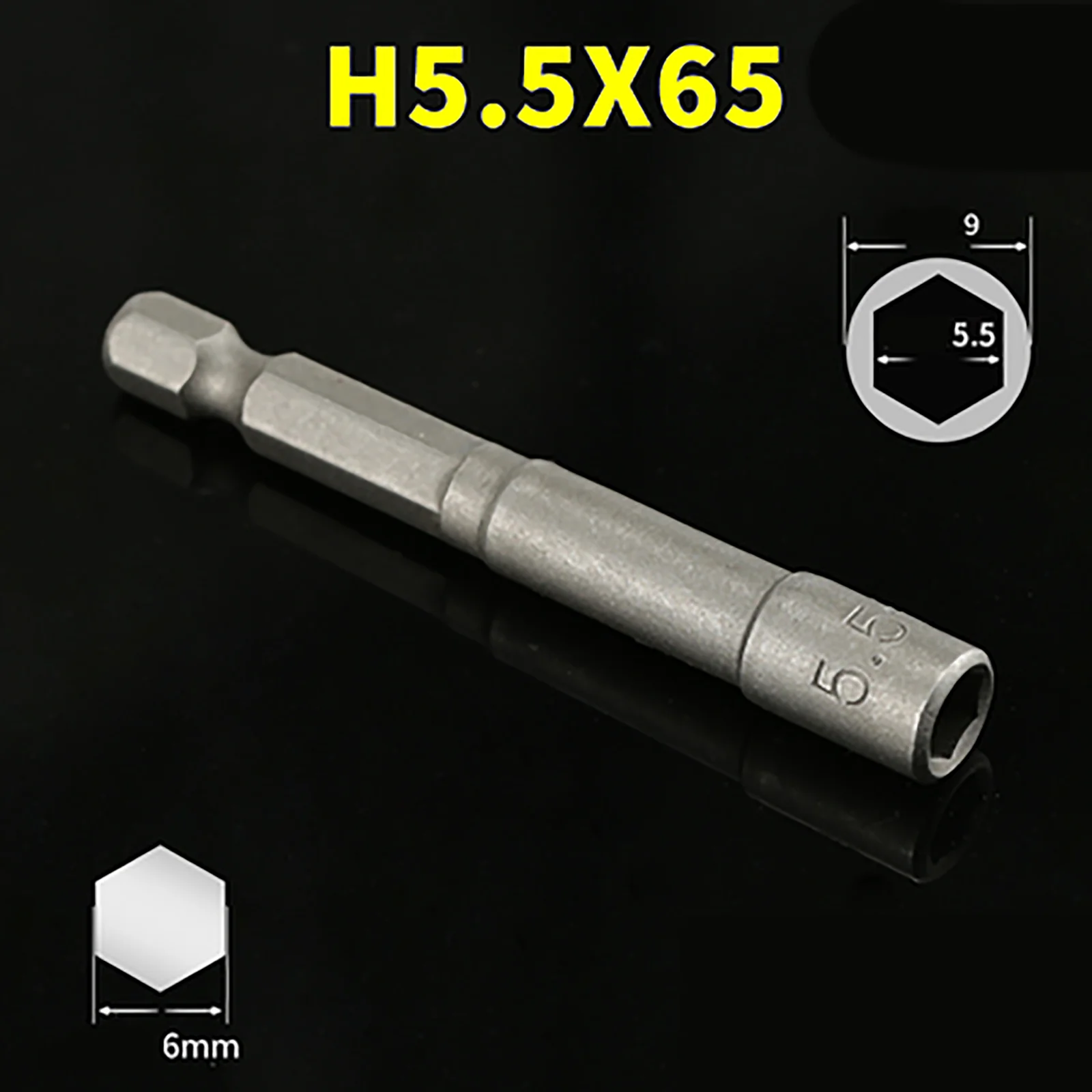 1 шт. CVR электрическая головка отвертка сверла магнитные H1/4 - M17 65 мм длинный высокий крутящий момент Шестигранная Гайка Драйвер гаечный ключ ...