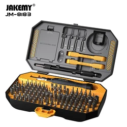 JAKEMY JM-8183 145 in 1 Precision Screwdriver Set Hex Phillips Magnetic CR-V Bits Mobile Phone Computer Tablet Repair Tools Kit