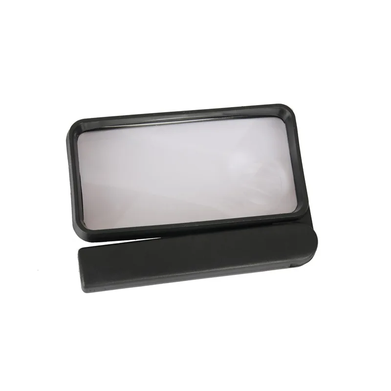 Lupa de mano, lupa rectangular plegable 3X 8X, para lectura de libros de periódicos de joyería de Jade antiguo