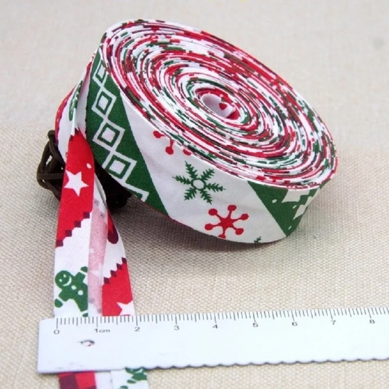 Printed Cotton Bias Tape, Folded, Folded, for Garment, Table Cloth, Quilt Craft, Sewing, DIY, 20mm, 5 Meters/Lot, New Arrival