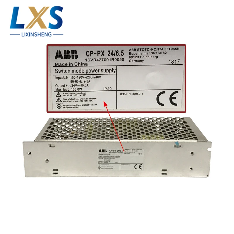 Закрытый источник питания постоянного тока ABB 150 Вт, 24 В, 6,5 А, режим ширины импульса (ШИМ) для силового оборудования