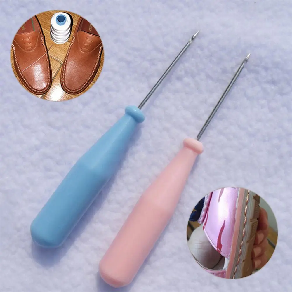 

Craft Handmade Canvas Leather Hand Stitcher Taper Needle Shoes Repair Tool Sewing Awl Leather Craft