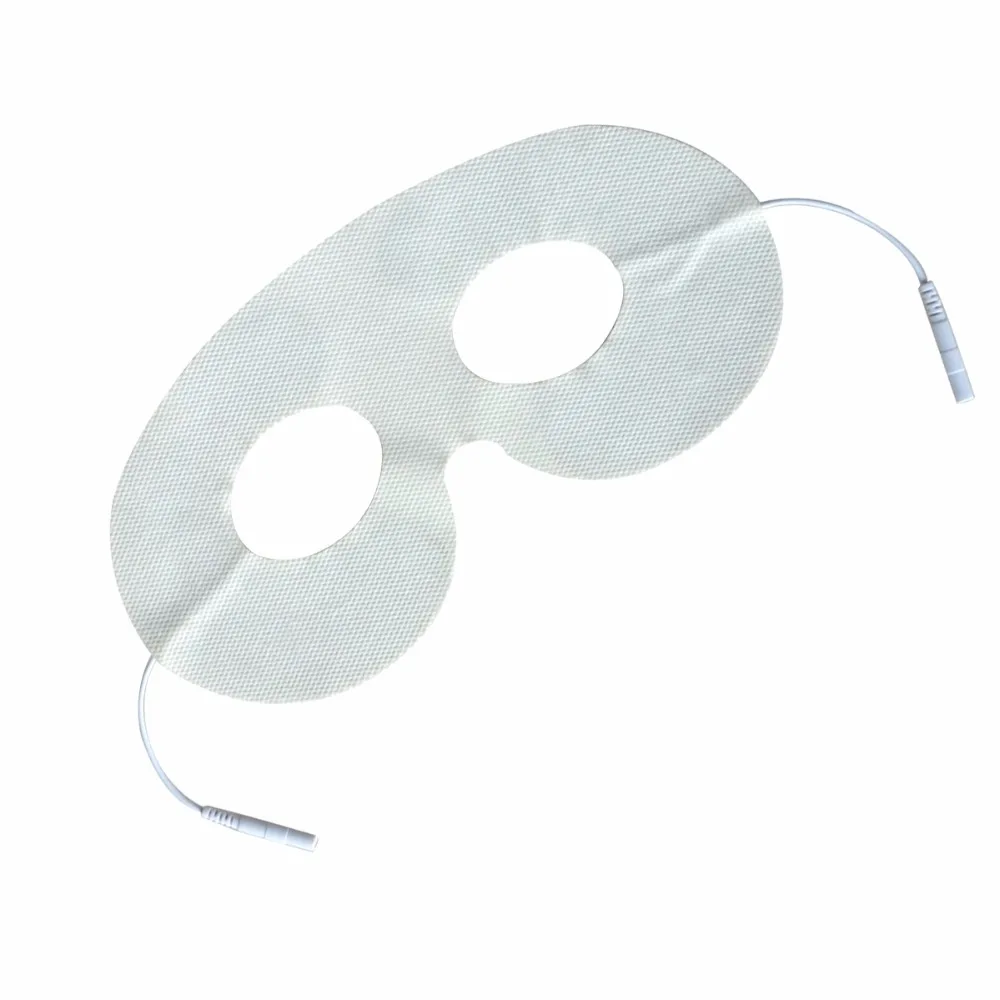 Wholesale 50Pcs/lot TENS Electrode Pads Relieve Eye Fatigue Digital Therapy Machine Massager With Plug Hole 2.0mm