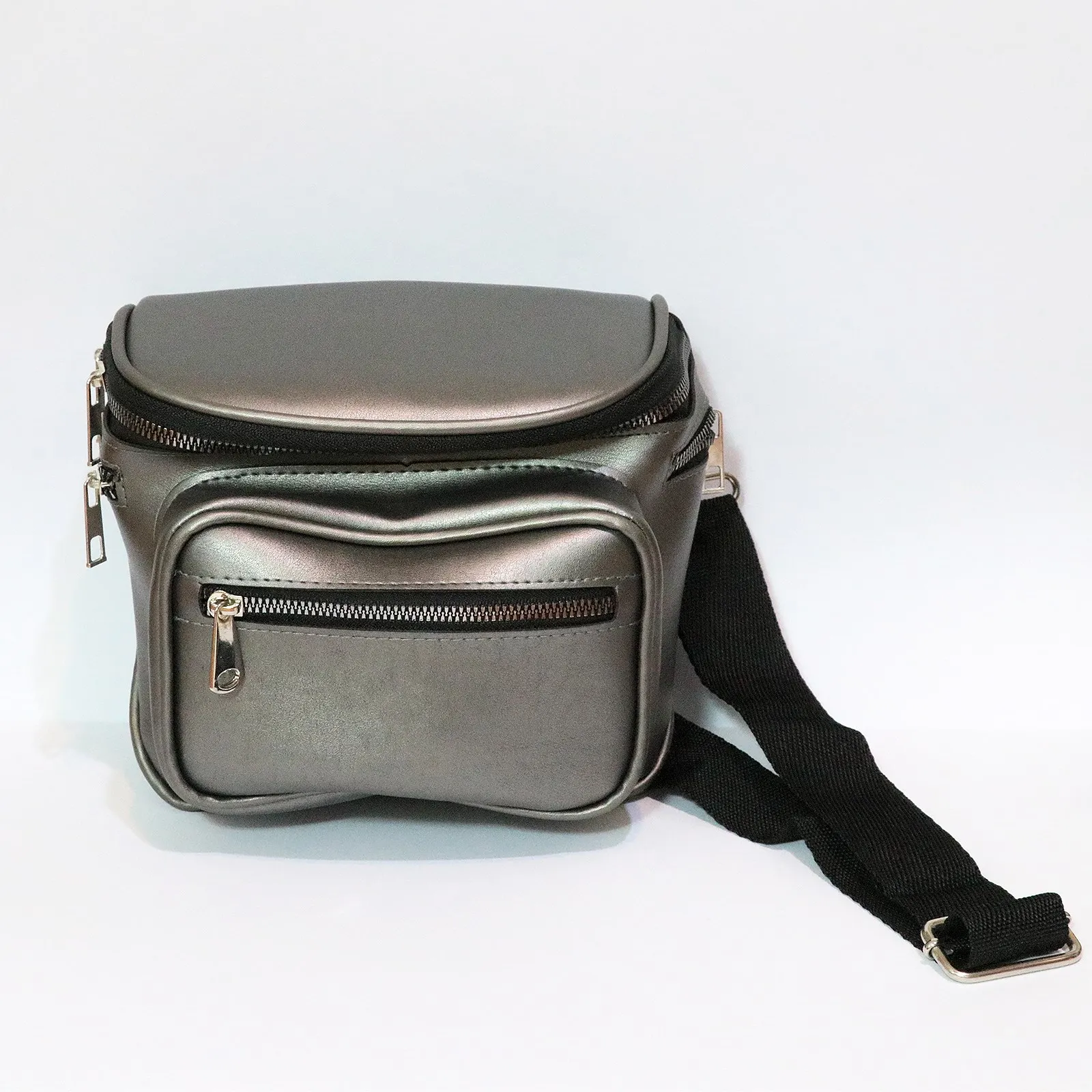 2020 model fashion waist bag backpack shoulder bag women's handbag mother bag vintic bag retro bag zipper bag silver color bag