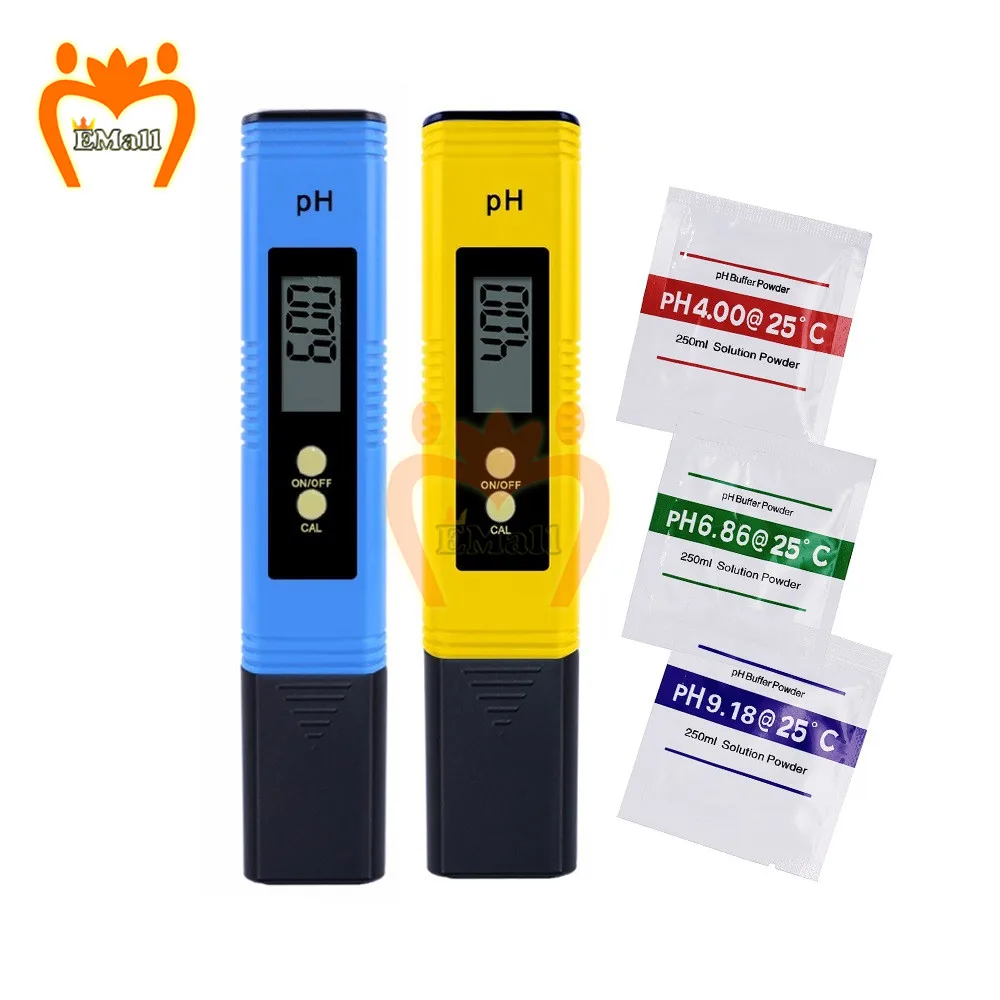 PH Meter 0.01PH Tester High Precision Water Quality Testing 0.00-14.00 PH for Aquarium Swimming Pool Water Automatic Calibration