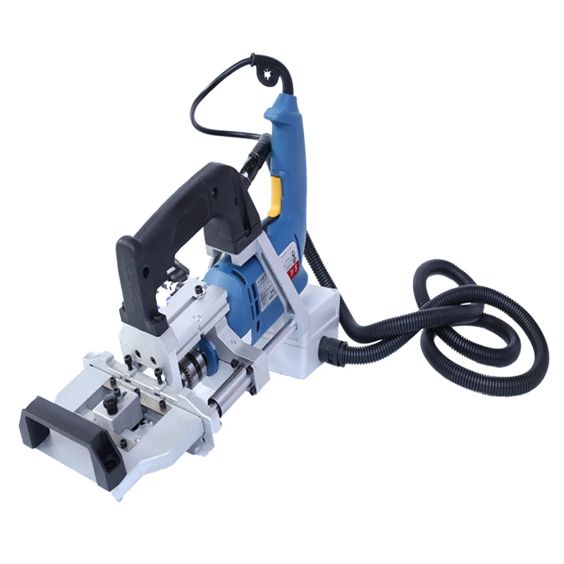 3-in-1500W นิวเมติกด้านข้างเครื่องแนวนอนงานไม้เฟอร์นิเจอร์ Puncher เจาะ Puncher ไม้ Tenoning เจาะเครื่องมือ