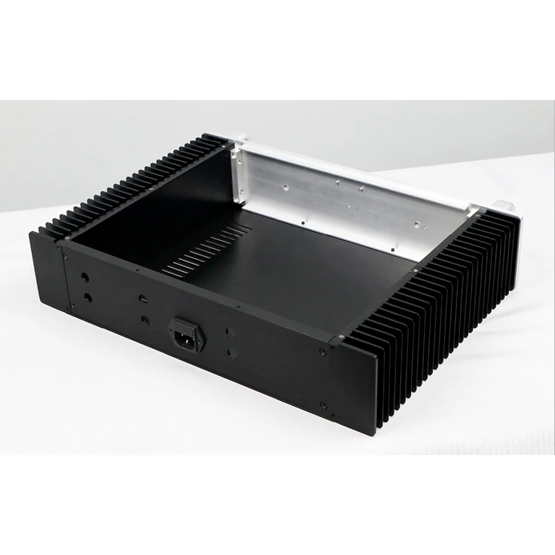 All Aluminum Class A Audio Amplifier Chassis Shell with Heat dissipation  preamplifier case on both sides 430mm*308mm*92mm