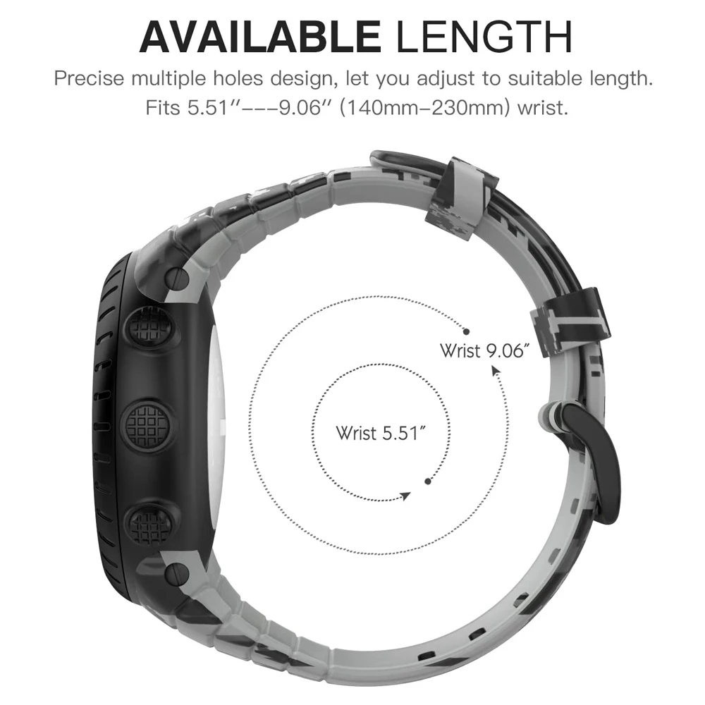 YAYUU Correa de reloj para Suunto Core, repuesto clásico, correa de muñeca suave con cierre de Metal para reloj inteligente Suunto Core