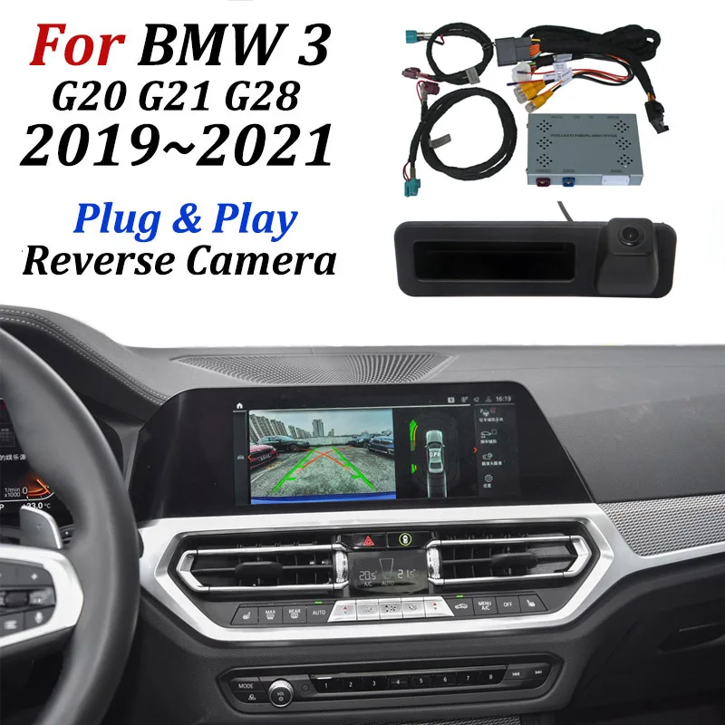 

For BMW 3 Series M3 G20 G21 G28 2019 2020 2021 MGU System OEM Screen Upgrade Backup Rearview Reversing Camera Decoder Interface