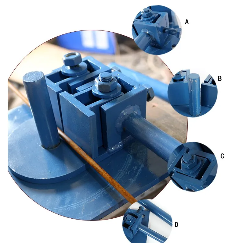 Round steel bending machine, steel bending device, wire manual bending device, manual bending stainless steel